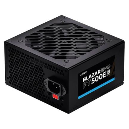 Fuente de poder blazar evo ft500e atx 500w / 1x20 4 pin  1xatx 4  3xsata  2xmolex 4 pin  negro
