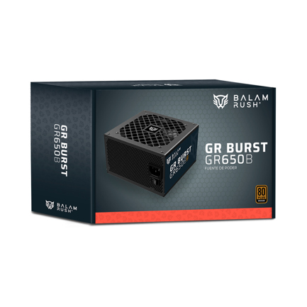 Fuente de Poder Balam Rush GR Burst GR650B Legend Series ATX 650W 80 Plus Bronze No Modular Negro - Vista 2