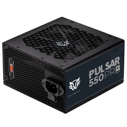 Fuente de poder balam rush pulsar 550pr nova series atx 550w 80 plus white no modular negro