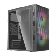 Gabinete Acteck Compacto Mini Torre Fuji GC470  Fuente ATX 500 Advanced Series Negro - Vista 8