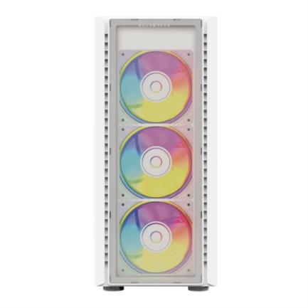Gabinete gamer balam rush media torre dragonfly ii crystal gm745 atx panel izq /frente cristal usb 3.0/4xfan rgb blanco