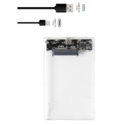 Gabinete Acteck de Disco Duro Armor Clear HC440 2.5 SATA USB 3.0 Blanco - Vista 3