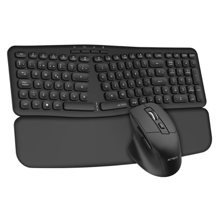 Kit Acteck 2 en 1 Inalambrico Creator Ultra Confort MK650 / Teclado Ergonomico + Mouse Ergonomico - Vista 2