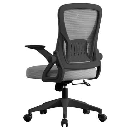 Silla de Oficina Acteck Flux Lite EC313/Soporta 100 kg Mecanismo Mariposa Inclinación 120/Reposabrazos 90/Ngo-Gris 2