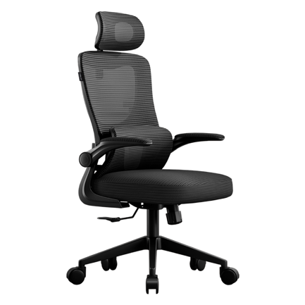 Silla de Oficina Acteck Flux Prime EC636HR/Soporta 100kg Inclinación 120/Reposabrazos 90/Negro -Malla Negra 2