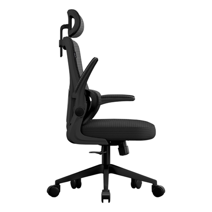 Silla de Oficina Acteck Flux Prime EC636HR/Soporta 100kg Inclinación 120/Reposabrazos 90/Negro -Malla Negra 4