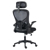 Silla Acteck de Oficina Flux Base EC343HR Soporta hasta 100 kg Reposabrazos Abatibles 90° Marco y Malla Negra - Vista 13