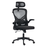 Silla Acteck de Oficina Flux Base EC343HR Soporta hasta 100 kg Reposabrazos Abatibles 90° Marco y Malla Negra - Vista 8