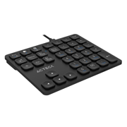 Teclado Numérico Acteck Multidispositivo Inspire Pad Pro TN480  / 2.4 MHz + 2 modos BT  Recargable / Advanced Negro - Vista 12