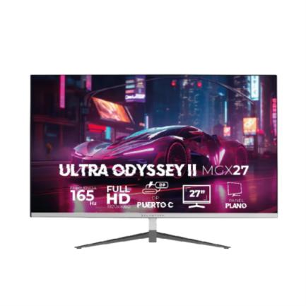 Monitor gamer balam rush 27" plano ultra odyssey ii mgx27 fhd 1920x1080 va 165hz 1ms hdmi/dp/usb-c 15w/3.5mm blanco