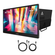 Monitor Acteck 15.6" Portatil Plano IPS LP15Y FHD 60Hz MiniHDMI Base Ajustable Elite Negro - Vista 9