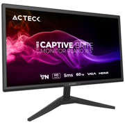 Monitor Acteck Plano 18.5" TN Captive Brite CB185 /HD/60Hz/5ms/Low-blue light/1xVGA+1xHDMI 1.4/VESA75mm/Essential Negro - Vista 8