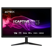 Monitor Acteck Plano 18.5" TN Captive Brite CB185 /HD/60Hz/5ms/Low-blue light/1xVGA+1xHDMI 1.4/VESA75mm/Essential Negro - Vista 6