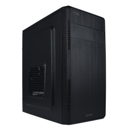 Gabinete acteck kioto gc240 mini torre con fuente 500w micro atx/mini itx usb 3.0 1 ventilador color negro
