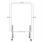 Pintarrón Móvil Alfra Lux Doble Superficie Metálico Tela Corcho 150X110cm - Vista 10
