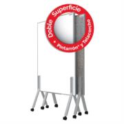 Pintarrón Móvil Alfra Lux Doble Superficie Metálico Tela Corcho 150X110cm - Vista 14