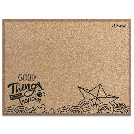 Panel alfra de corcho decorado 30x40