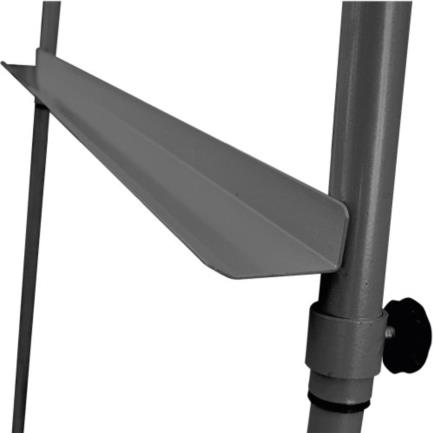 Tripi&eacute; alfaro de acero altura 160 cm ajustable con porta tablero y patas antiderrapantes