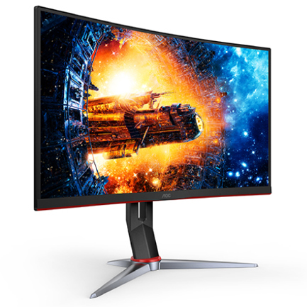 Monitor AOC 23.8" Gaming Curvo IPS 1920x1080 165Hz 1ms Freesync HDMI DisPort HDR Mode