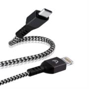 Cable argomtech dura form tipo-c a lightning carga rápida 1.8m color negro