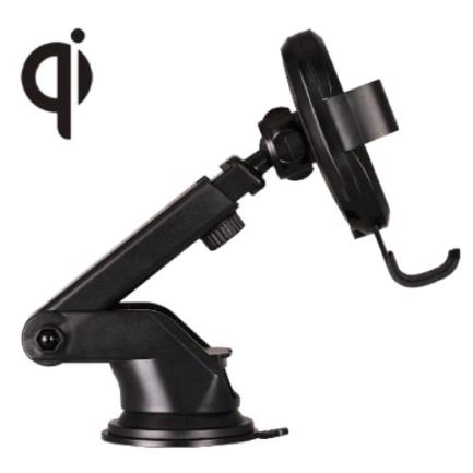 Cargador Argomtech Inalámbrico de Auto Vortex M1 USB Rotación 360° 10 W Carga Rápida para Celular Color Negro - Vista 3