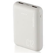 Power Bank Argomtech C12 Ultracompacto 12000mAh  2 Puertos 2.1A/2A Color Blanco - Vista 2
