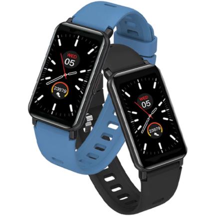 Smart watch argomtech skeiwatch b20 pantalla ips de 1.45" ip68 resoluci&oacute;n 172x320p 2 correas incluidas negro y azul