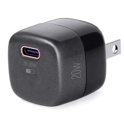 Cargador argomtech de pared volta p2 pd 20w tipo -c de carga rápida color negro