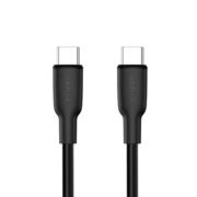 Cable argomtech carga rápida tipo c a tipo c  65w longitud 1.8m color negro