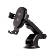 Soporte Argomtech para Celular Cargador Inalámbrico Rápido Brazo Telescópico 15W Rotación 360 Color Negro - Vista 2