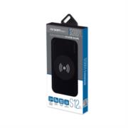 Power Bank Argomtech S12W Delgado de Aluminio con Cargador Rapido 18W 12000 mAh Wireless Color Negro - Vista 5