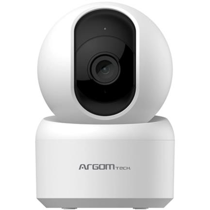 Cámara inteligente argomtech convoy 40 para interior 3mp 1296p 2k qhd 128gb lente 355° 10m color blanco