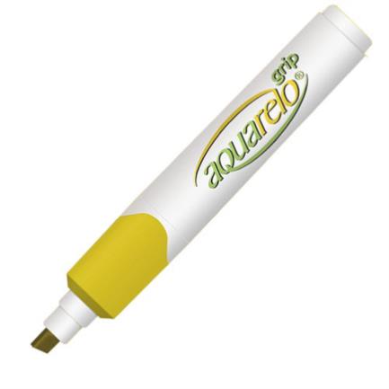 Marcador aquarelo grip color amarillo c/12 pzas