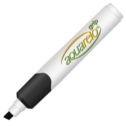 Marcador aquarelo grip color negro c/12 pzas