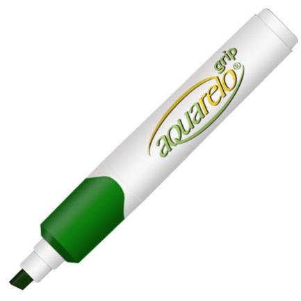 Marcador aquarelo grip color verde c/12 pzas