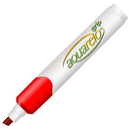 Marcador aquarelo grip color rojo c/12 pzas