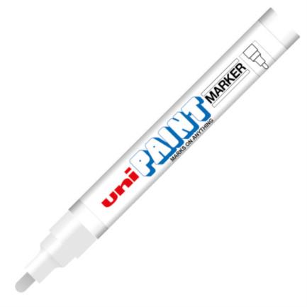 Marcador azor px-20 uniball paint color blanco c/12 pzas