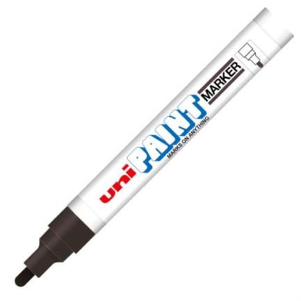 Marcador azor px-20 uniball paint color negro c/12 pzas