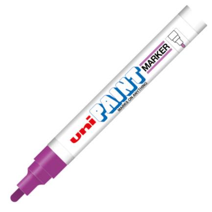 Marcador azor px-20 uniball paint color violeta c/12 pzas