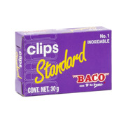 Clip Baco Estándar #1 Galvanizado Paquete c/10 Cajas c/100 Clips c/u - Vista 5
