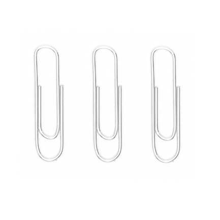 Clip Niquelado Baco #2 Paquete c/10 Cajas c/100 Clips c/u