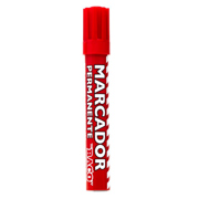 MARCADOR BACO PERMANENTE TUBO ALUMINIO ROJO PQTE/12 - Vista 4