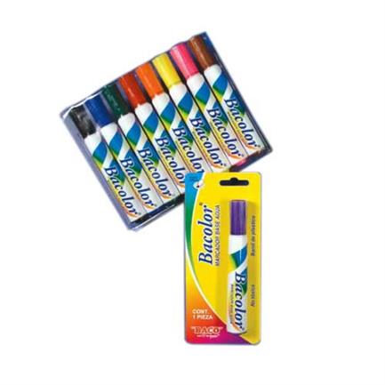 Marcador bacolor estuche c/8