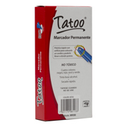 Marcador Baco Tatoo Permanente Punto Fino Color Azul C/10 Pzas - Vista 6