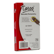 MARCADOR PERM TATOO P/FINO CAFE CAJA C/6 - Vista 6