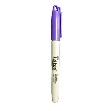 BAPMACAB079 - MARCADOR PERM TATOO P/FINO MORADO CAJA C/6