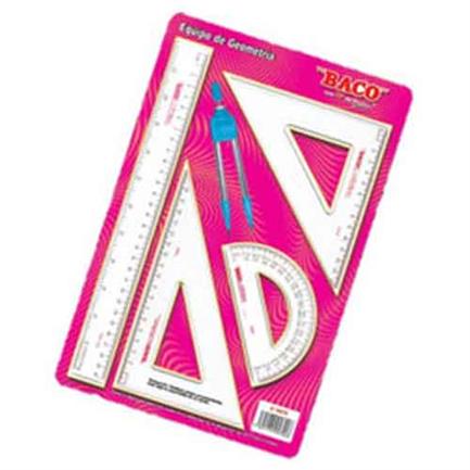 Equipo de geometria baco 5070 flexible c/compas c-600