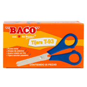 TIJERA BACO T-93 13 CMS (5") MANGO PLASTICO CAJA C/25 - Vista 7
