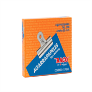 Agarrapapel baco bull-dog no.200 azul 55mm c/12