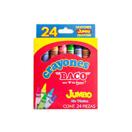 Crayon baco triangular jumbo c/24